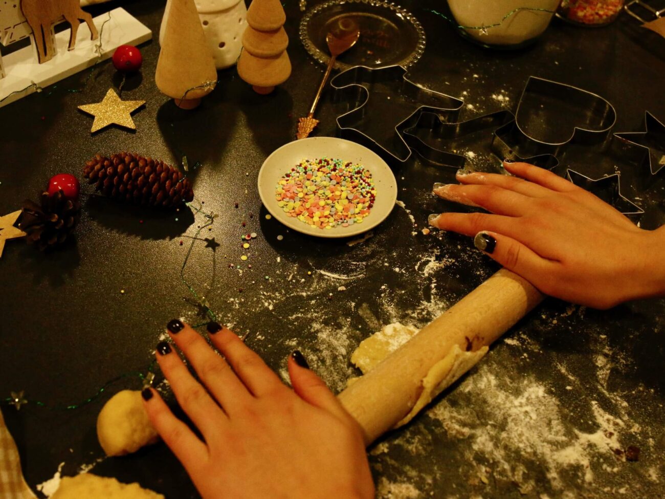 Frohe Weihnachten mit selbstgebackenen Plätzchen!